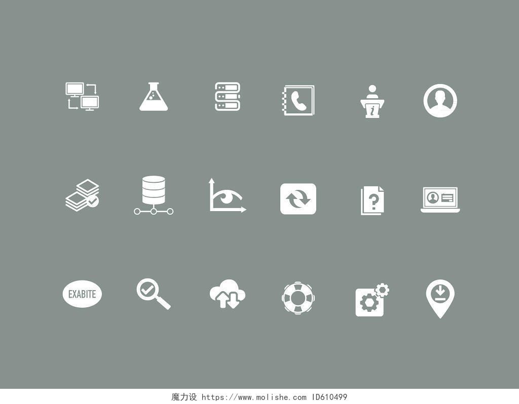 UI设计icon图标电话簿联系人金融图标素材